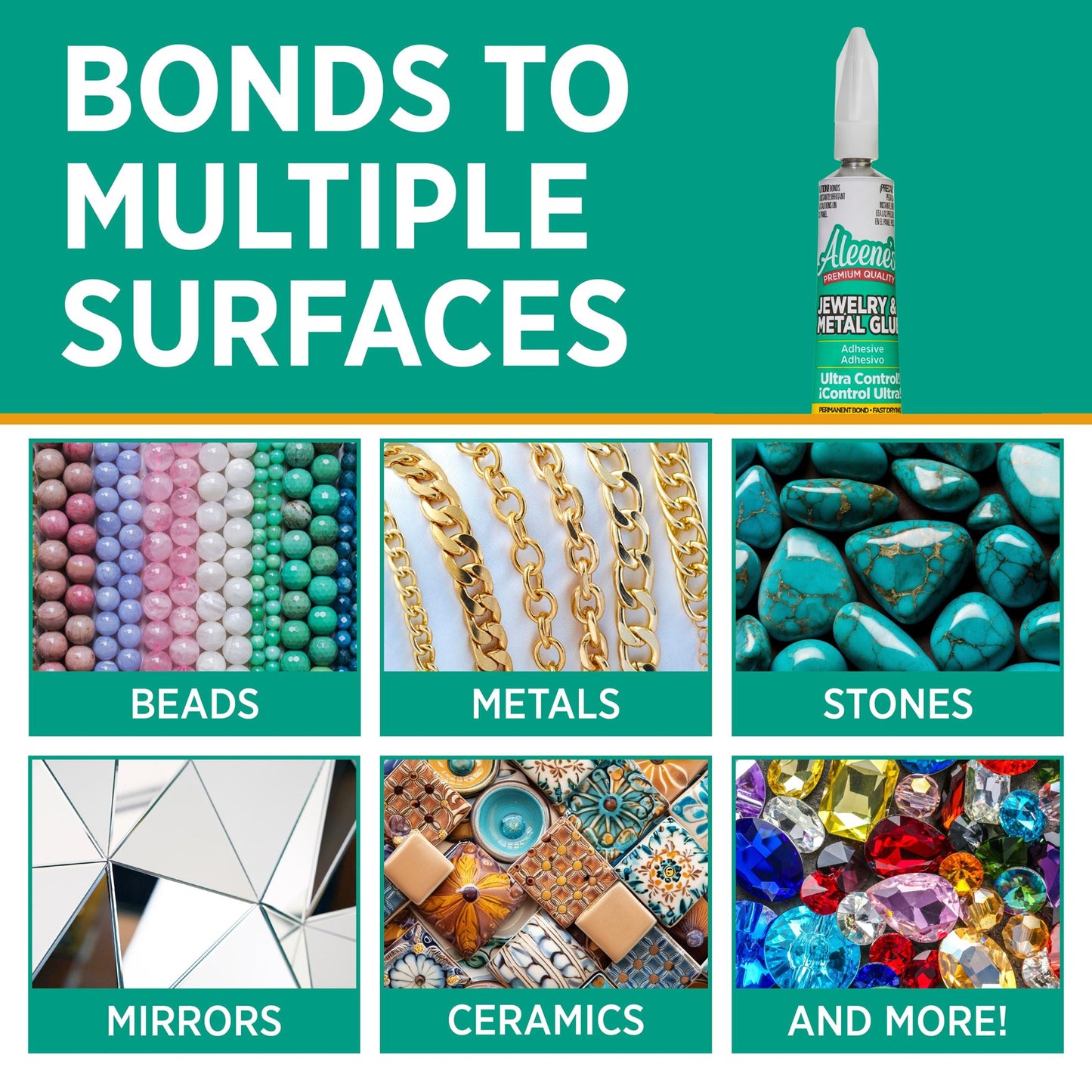 Aleene’s Creator Glue Bundle – Jewelry & Metal Glue + Clear Gel Tacky Glue
