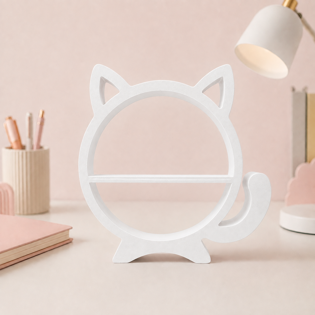 Round Cat Tabletop Display Shelf