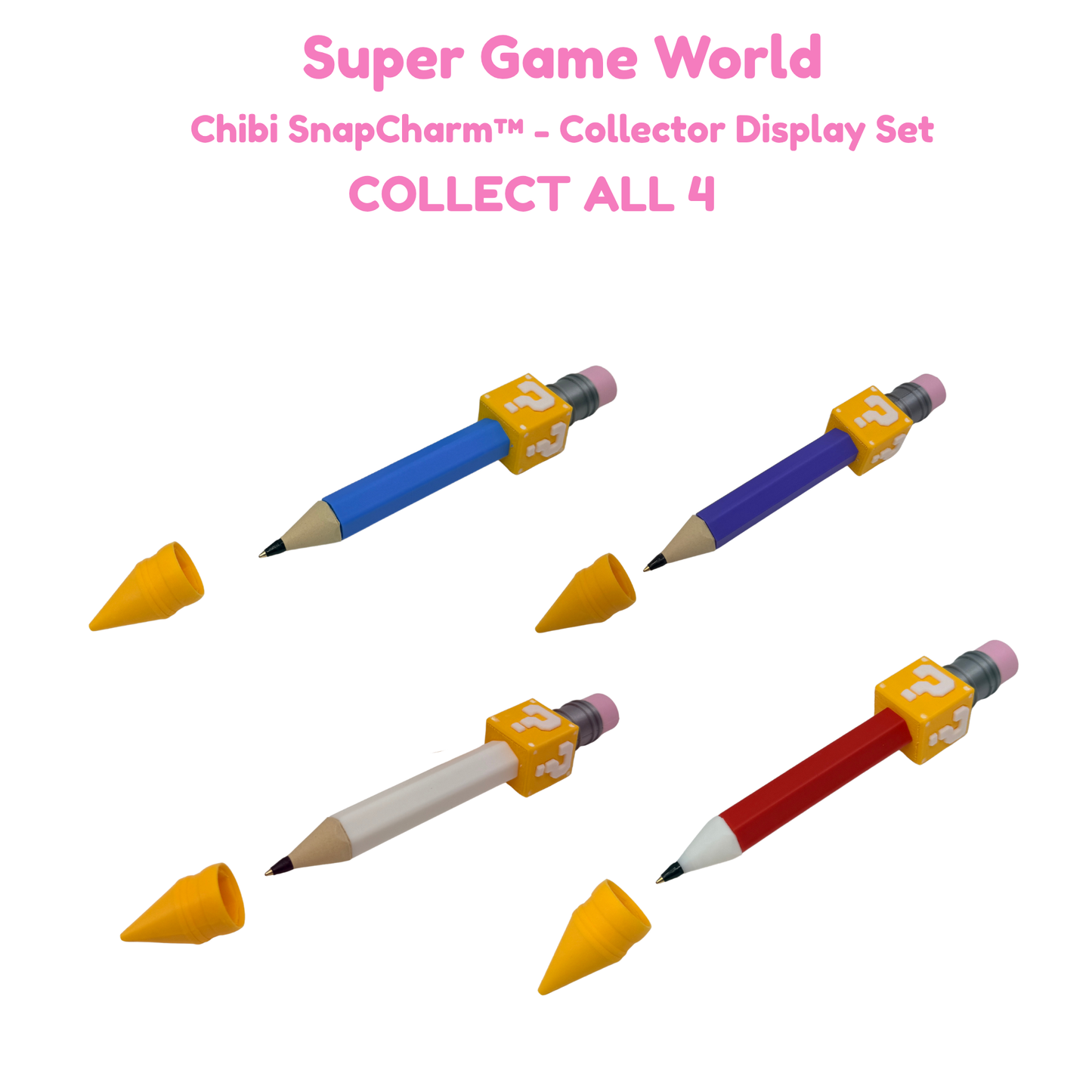 Super Game World Purple Jumbo Pencil Pen with Question Box