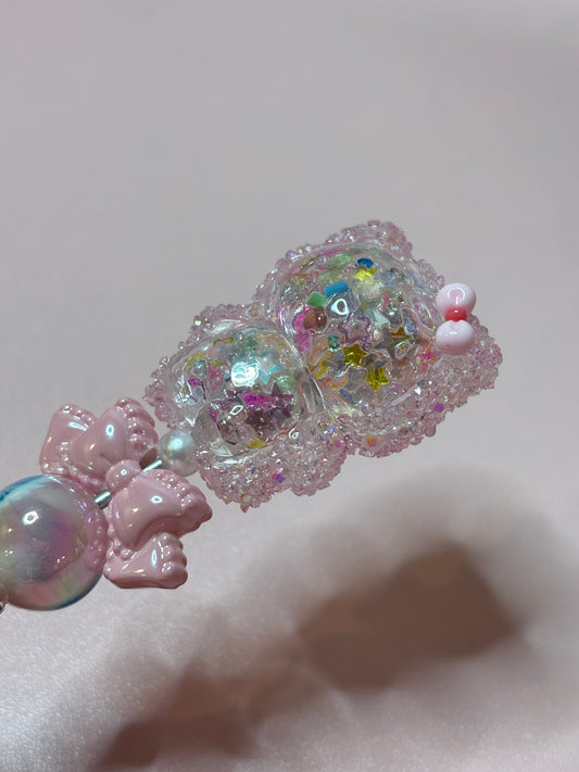 Clear Cat Shaker Base Beads – 35 × 22mm (5-Piece Set)