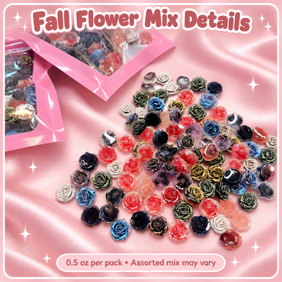 Flower Mix Pack – Fall Blend (0.5 oz): close-up product details