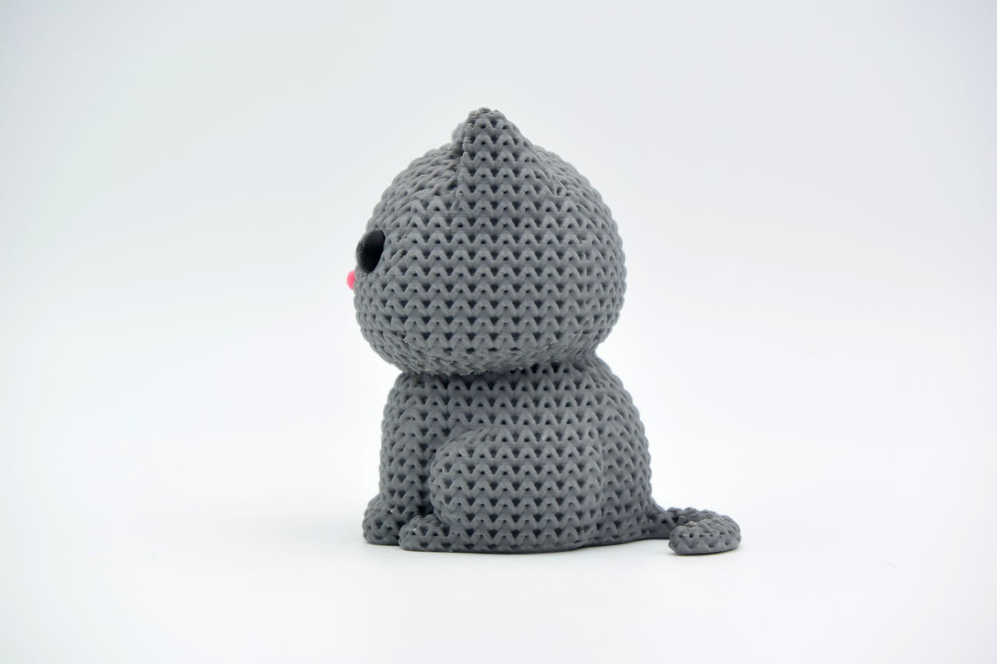 Knitted Cat Topkinz™ | Chibi SnapCharm™ Character