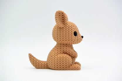 Knitted Kangaroo Topkinz character side view