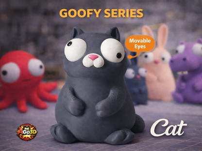 Cat Googly Eyes SnapCharm™ Character