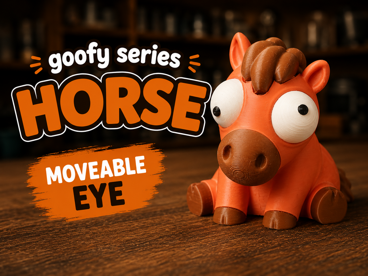 Horse Googly Eyes | Chibi SnapCharm™ Character