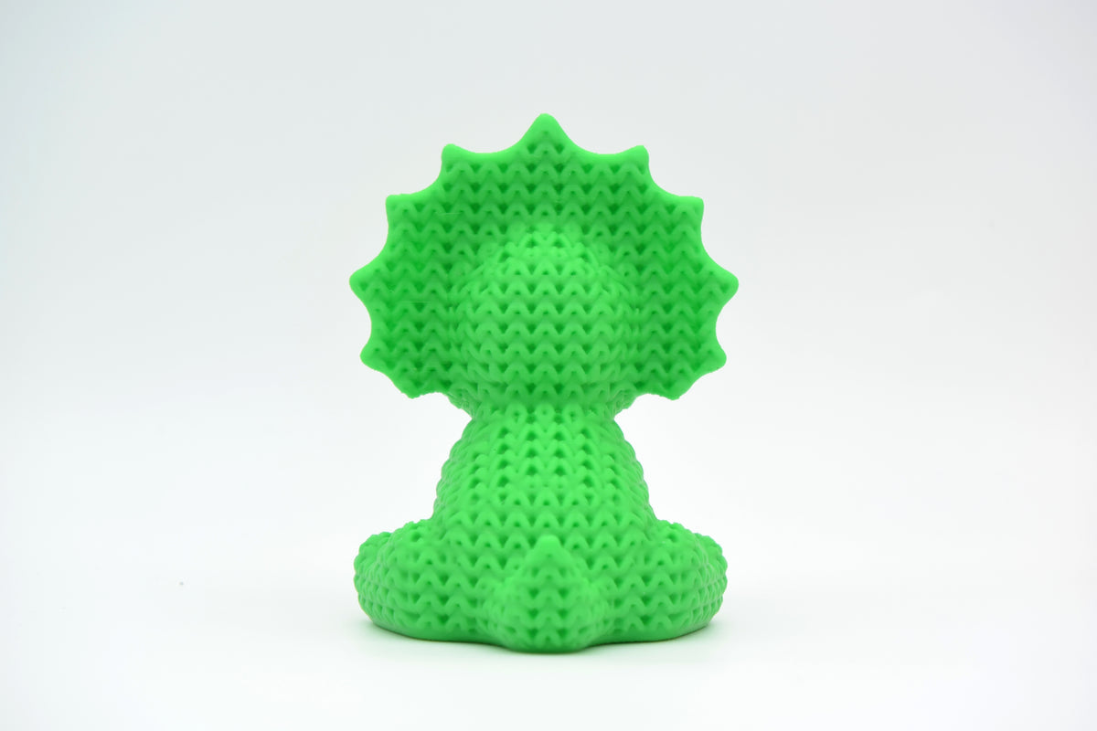 Knitted Triceratops Dinosaur Topkinz character side view