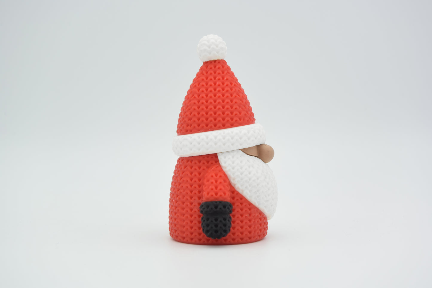 Knitted Christmas Gnome Topkinz character side view
