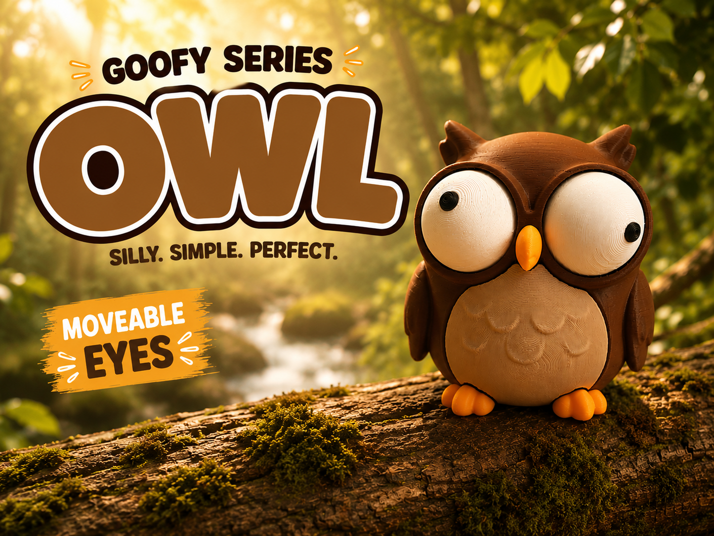 Owl Googly Eyes | Chibi SnapCharm™ Character