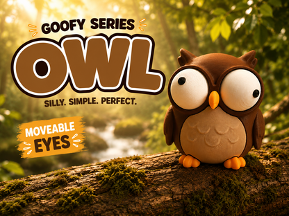 Owl Googly Eyes | Chibi SnapCharm™ Character