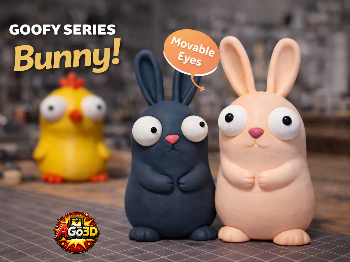 Easter Bunny Googly Eyes SnapCharm™ Character