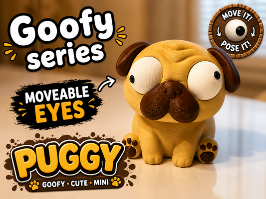 Pug Googly Eyes SnapCharm™ Character