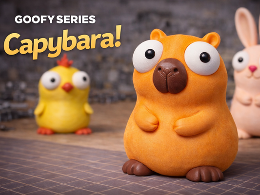 Capybara Googly Eyes SnapCharm™ Character