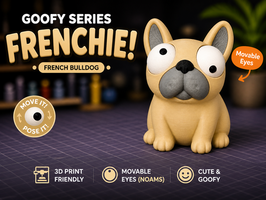 French Bulldog Googly Eyes SnapCharm™ Character