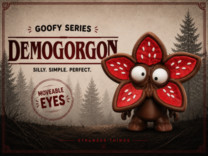 Flower-Faced Monster Googly Eyes | Chibi SnapCharm™ Character
