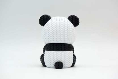 Knitted Panda Topkinz character side view