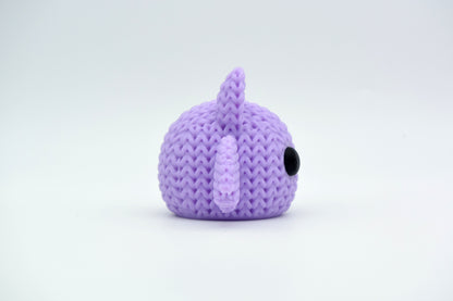 Knitted Halloween Bat Topkinz character side view