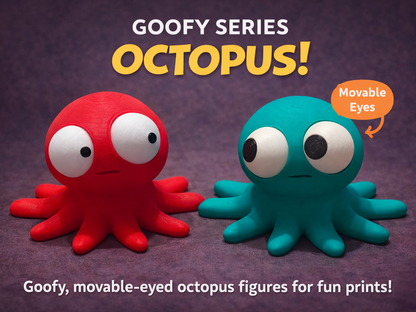 Octopus Googly Eyes SnapCharm™ Character