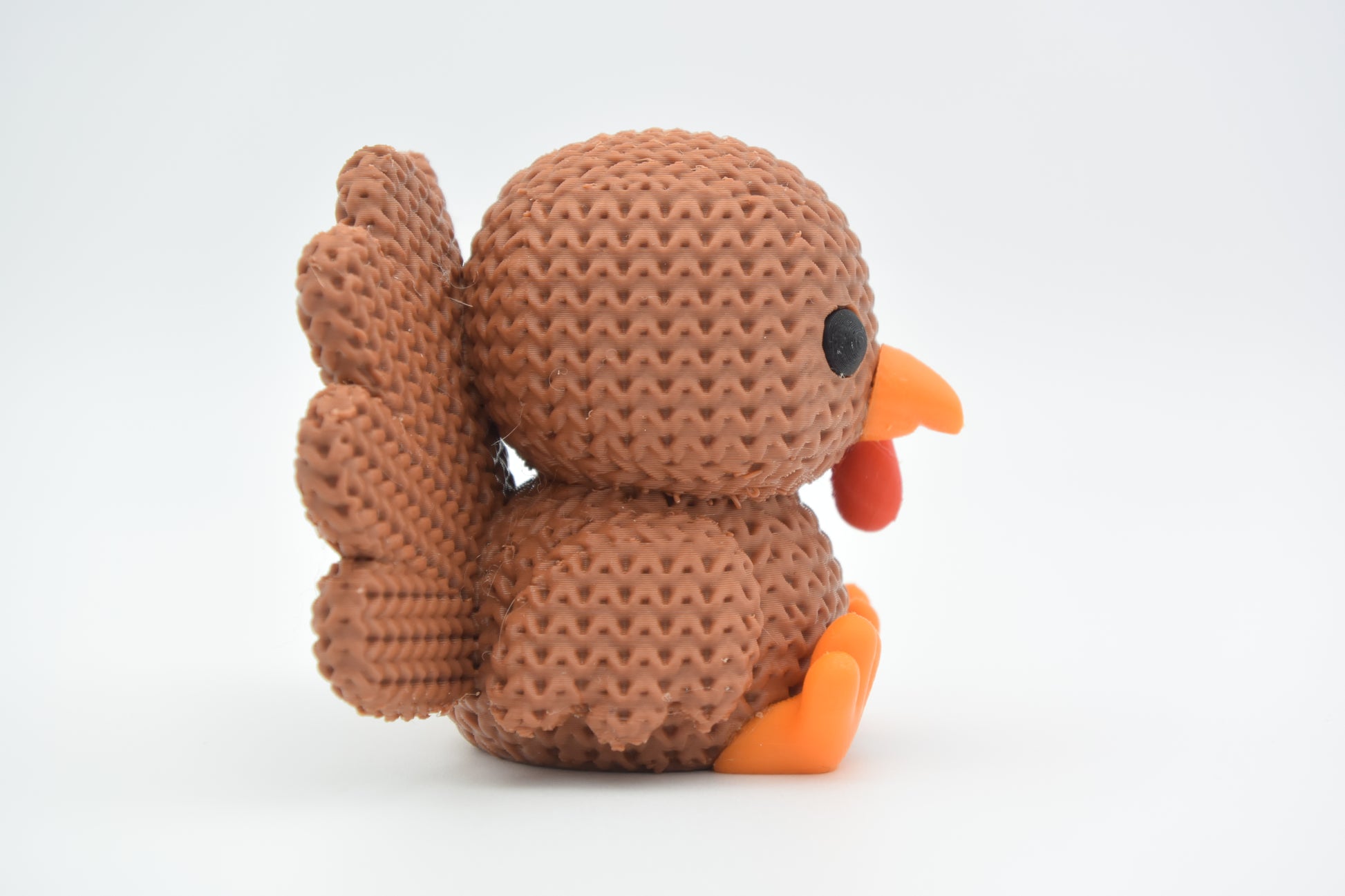 Knitted Turkey Topkinz character side view