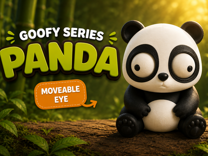 Panda Googly Eyes | Chibi SnapCharm™ Character