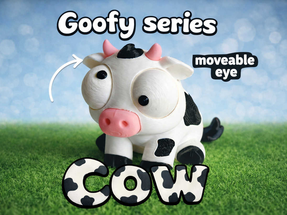 Cow Googly Eyes SnapCharm™ Character