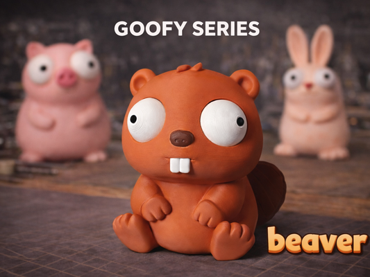 Beaver Googly Eyes SnapCharm™ Character