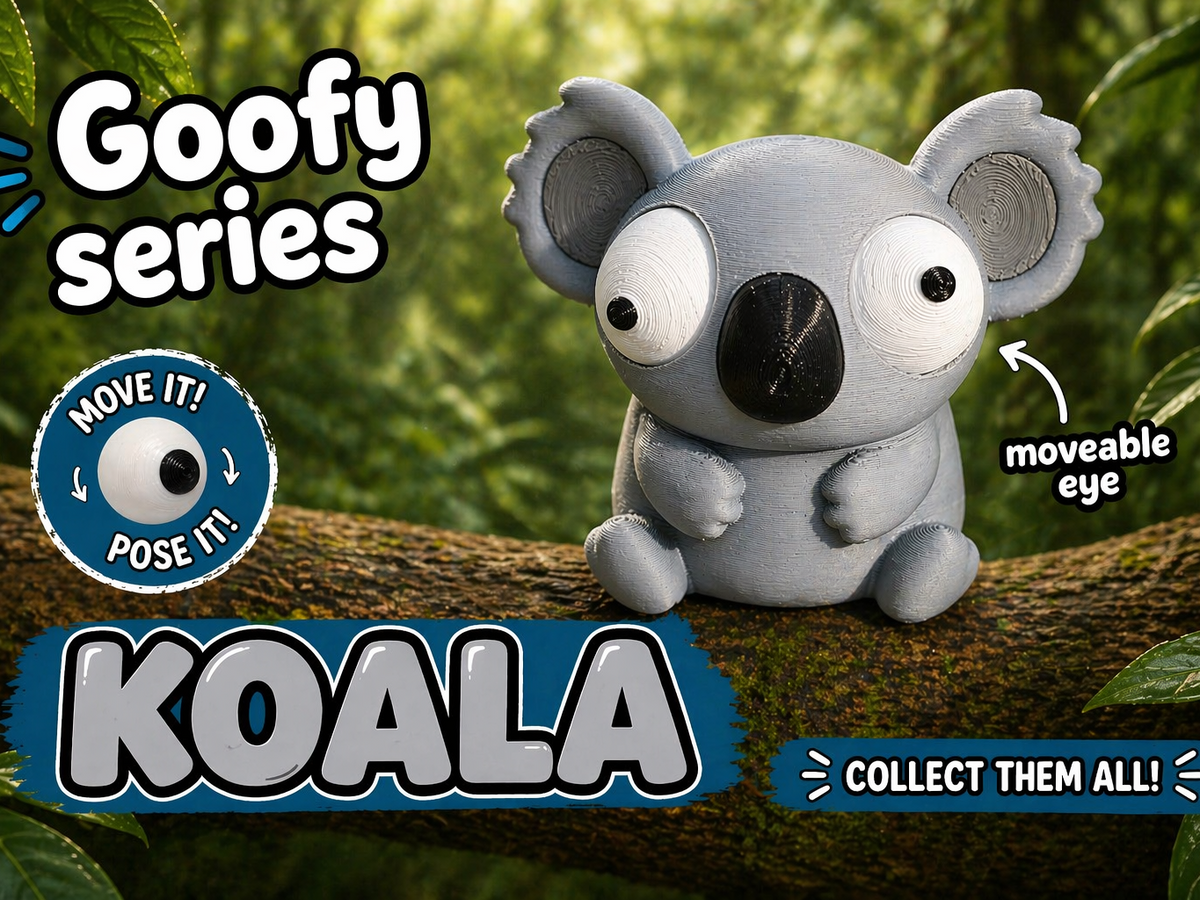 Koala Googly Eyes SnapCharm™ Character