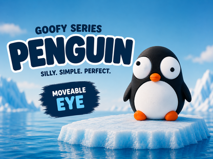 Penguin Googly Eyes | Chibi SnapCharm™ Character