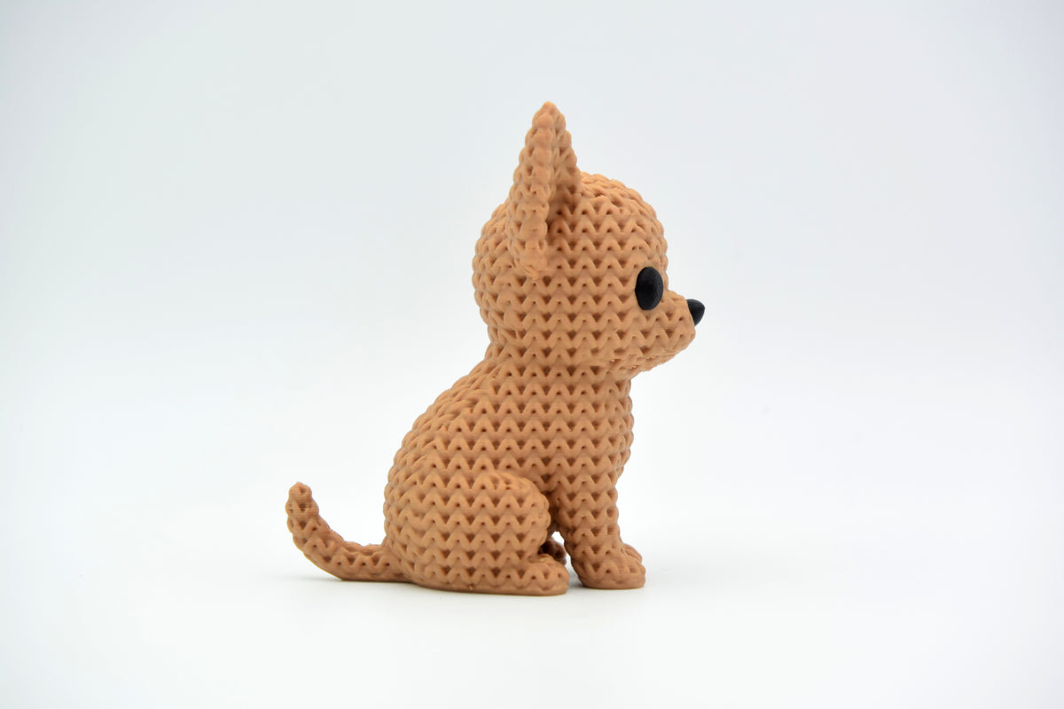 Knitted Chihuahua Dog Topkinz character side view