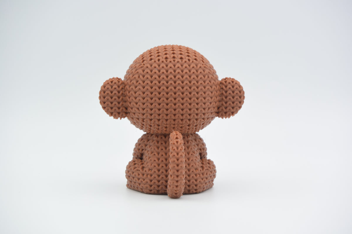 Knitted Monkey Topkinz character side view