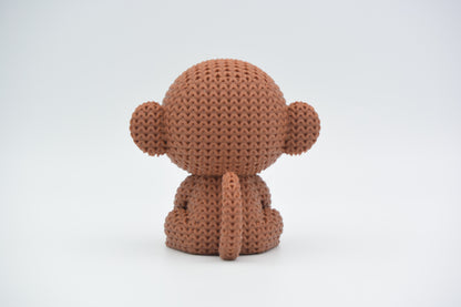 Knitted Monkey Topkinz character side view