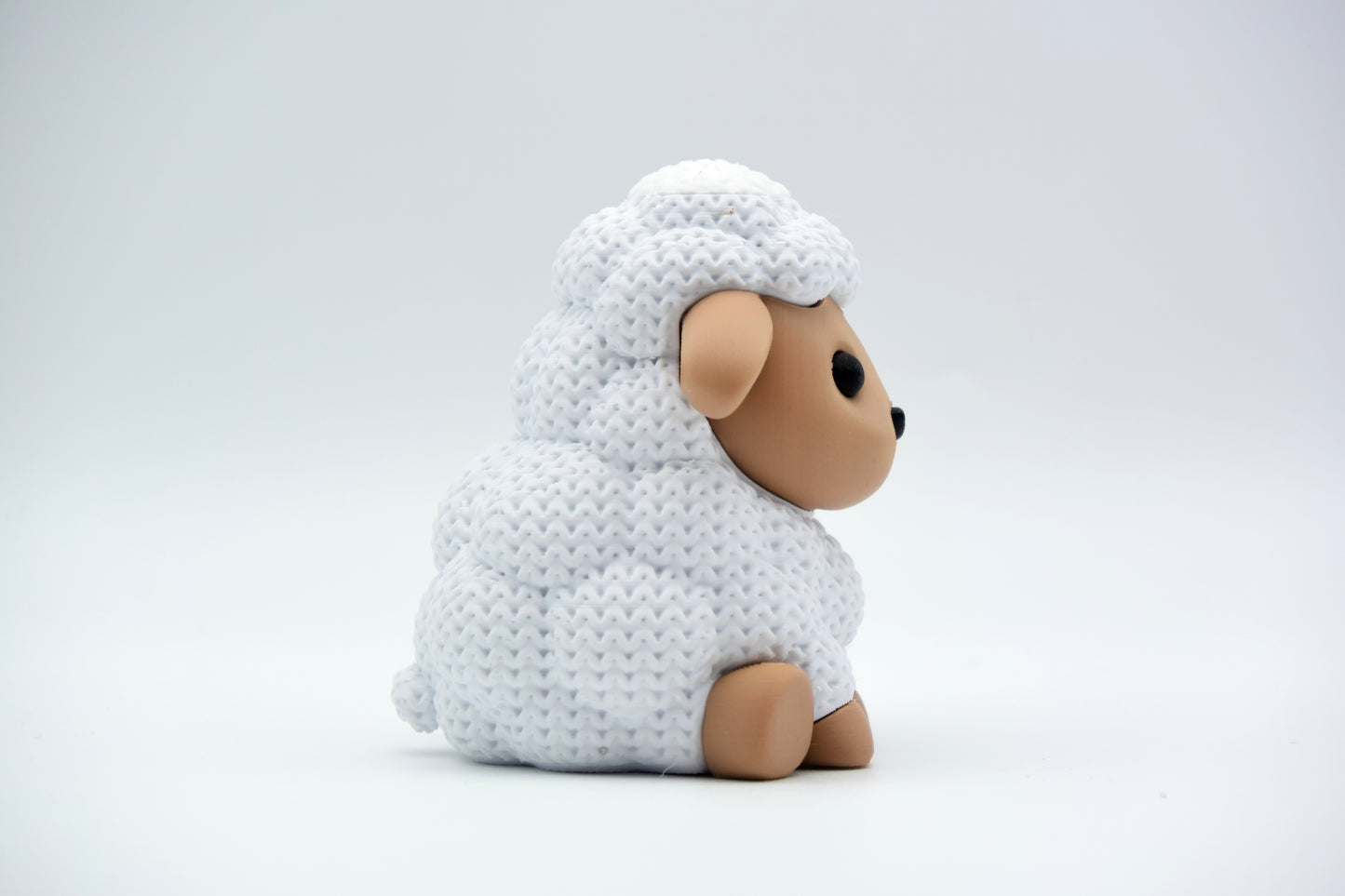 Knitted Sheep Topkinz character side view