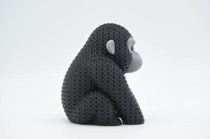 Knitted Gorilla Topkinz character side view