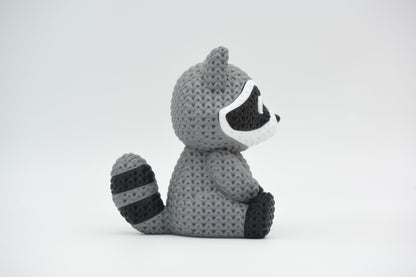 Knitted Raccoon Topkinz character side view