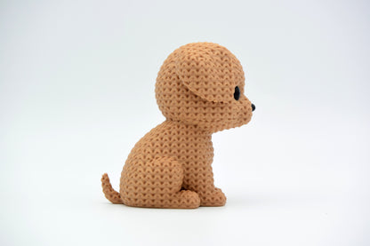 Knitted Dog Topkinz character side view