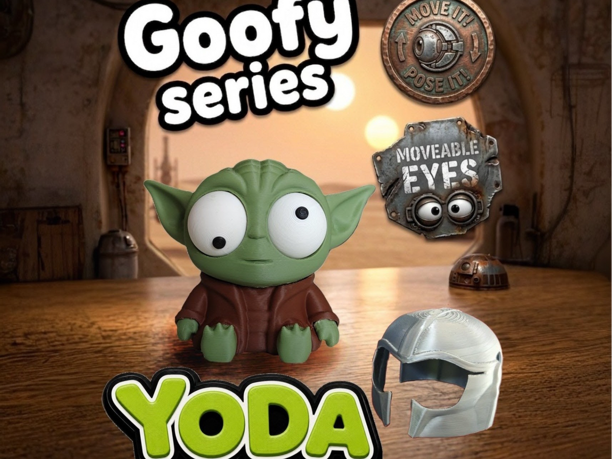 Green Wise Space Alien Googly Eyes | Chibi SnapCharm™ Character