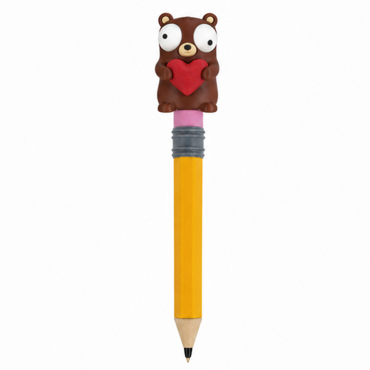 Heart Bear Googly Eyes | Chibi SnapCharm™ Character
