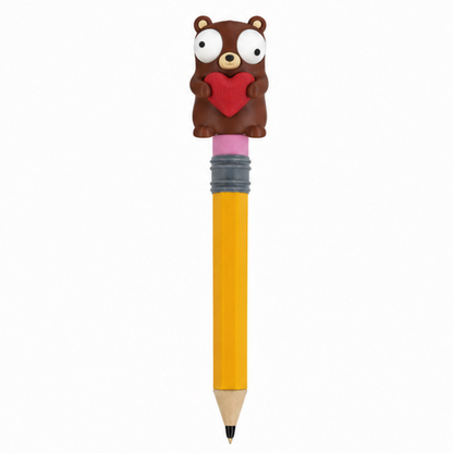 Heart Bear Googly Eyes | Chibi SnapCharm™ Character