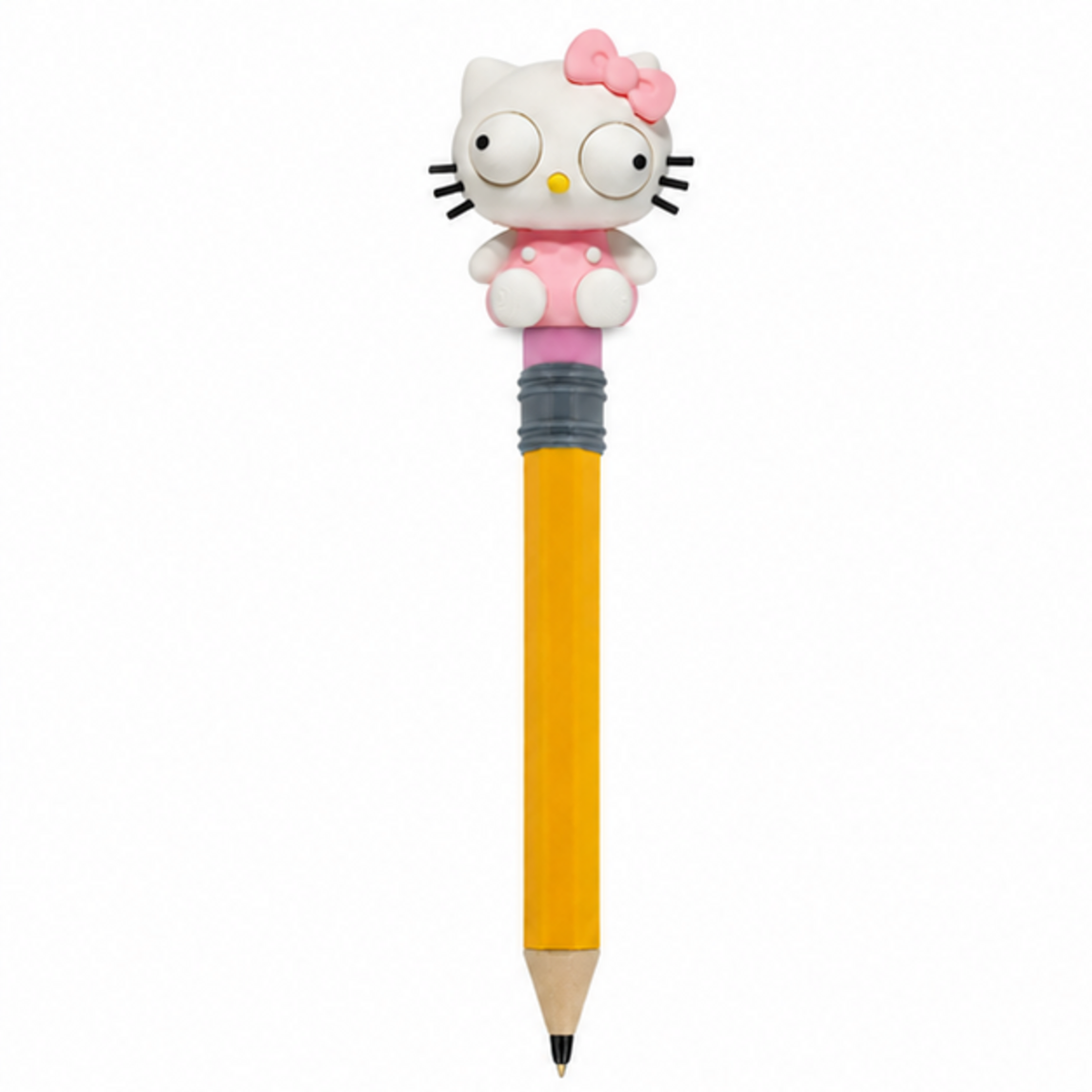 Kawaii White Cat Googly Eyes | Chibi SnapCharm™ Character