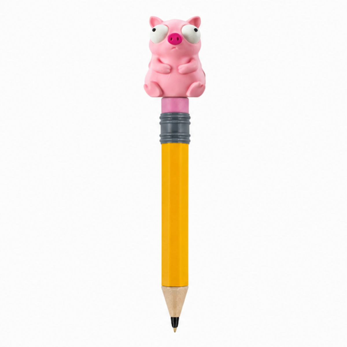 Cute Pig Googly Eyes SnapCharm™ Character