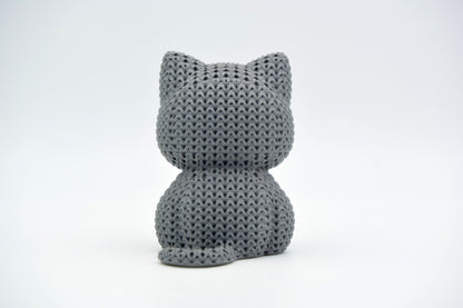 Knitted Cat Topkinz™ | Chibi SnapCharm™ Character