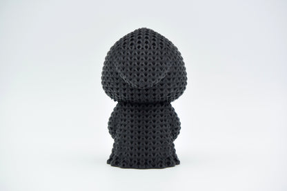 Knitted Heart Grim Reaper Halloween Topkinz character rear view