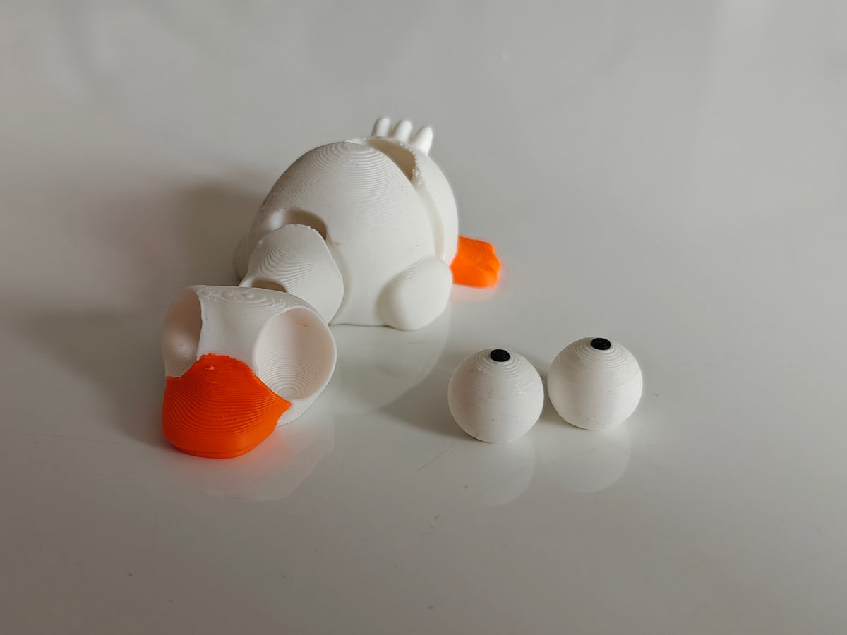 Mini Flexi Goose Googly Eyes | Chibi SnapCharm™ Character