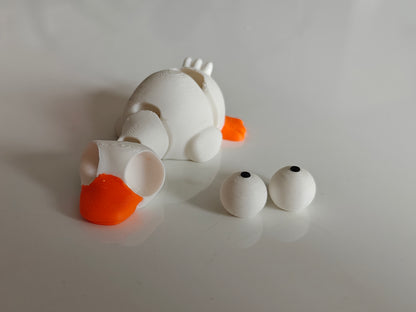 Mini Flexi Goose Googly Eyes | Chibi SnapCharm™ Character