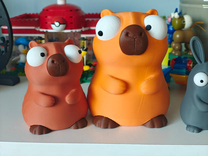 Capybara Googly Eyes SnapCharm™ Character