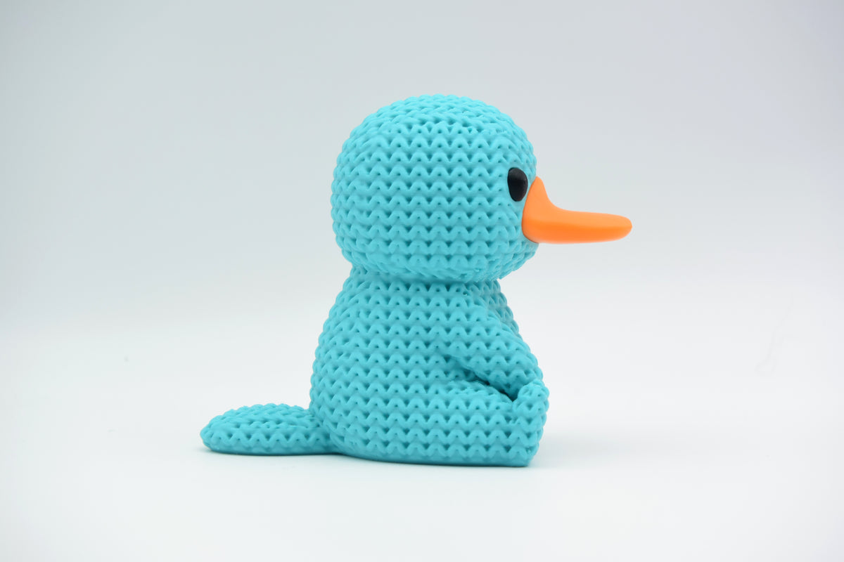 Knitted Platypus Topkinz character rear view
