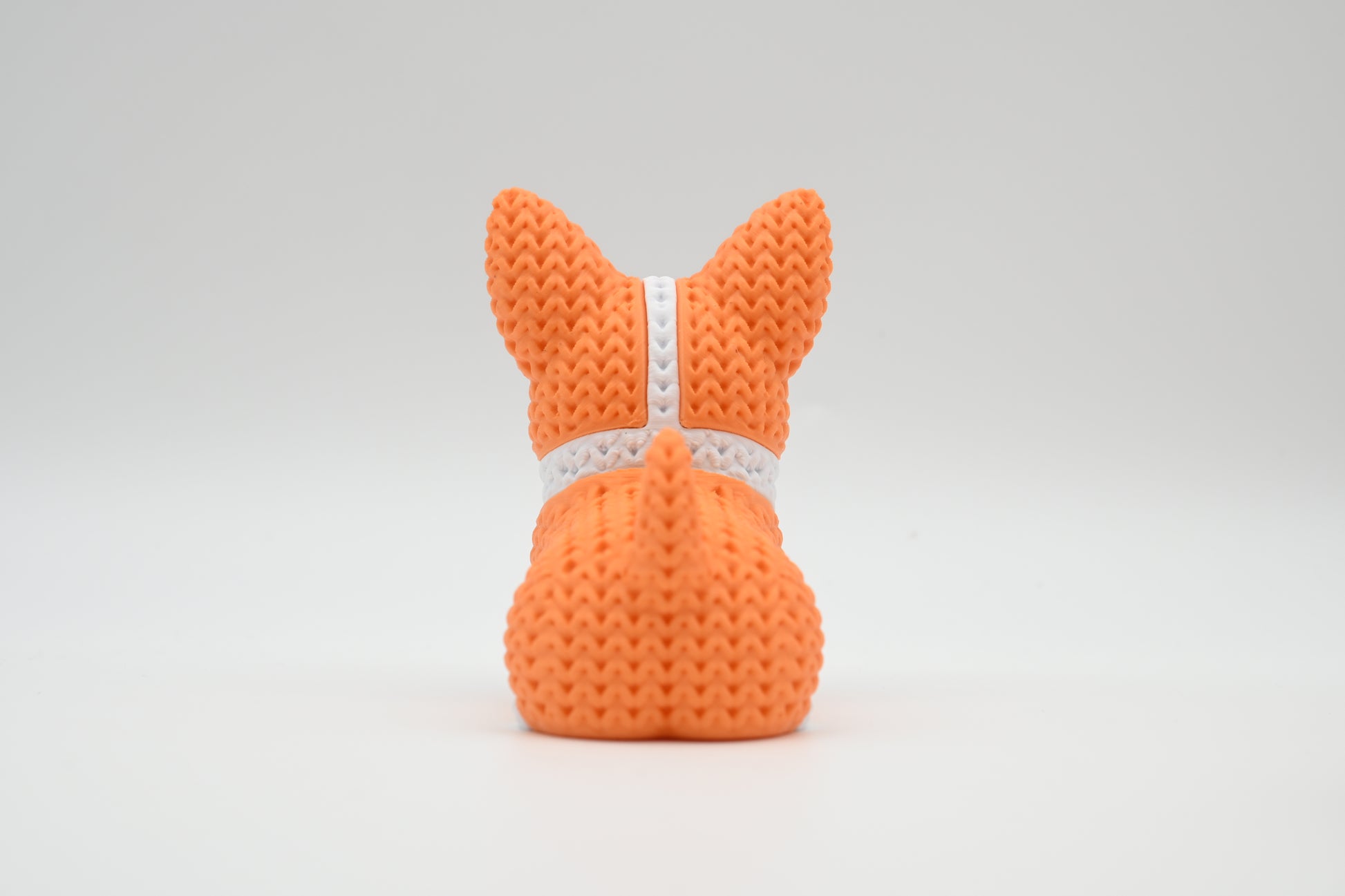Knitted Corgi Dog Topkinz character rear view
