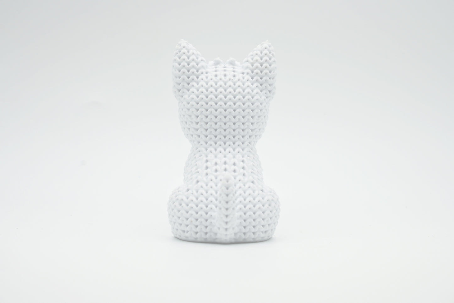 Knitted Westie Dog Topkinz character rear view
