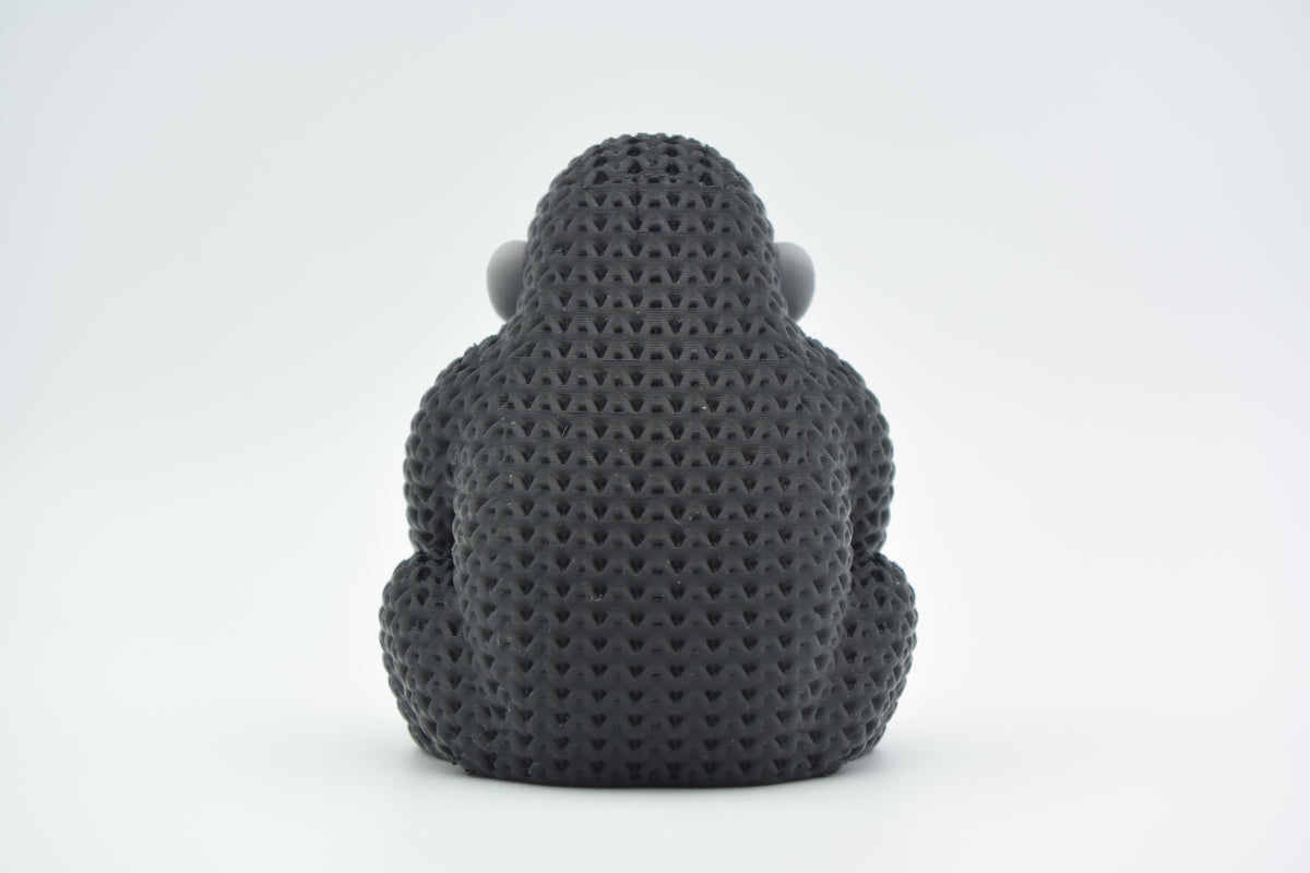 Knitted Gorilla Topkinz character rear view