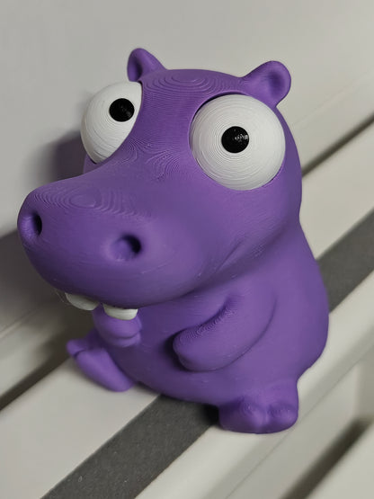 Hippo Googly Eyes SnapCharm™ Character