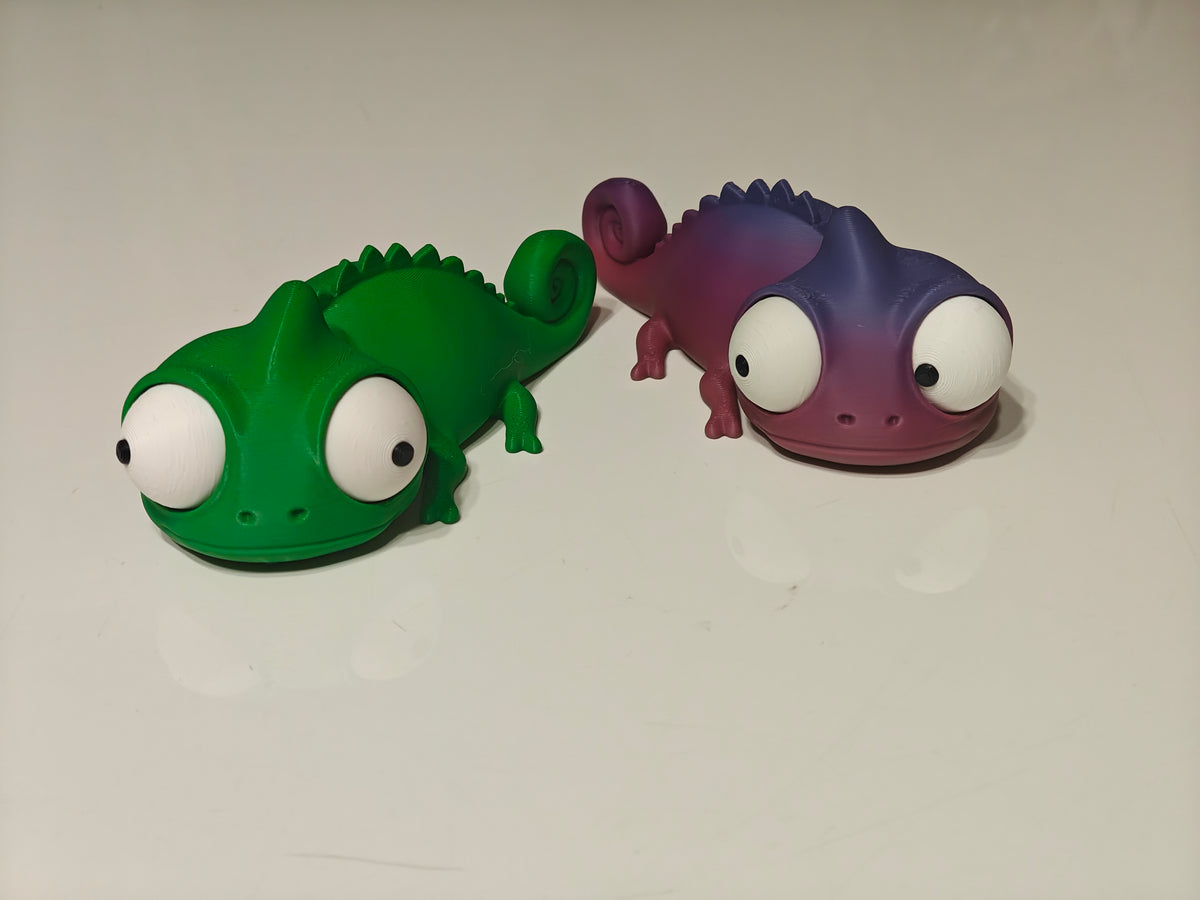 Chameleon Googly Eyes | Chibi SnapCharm™ Character
